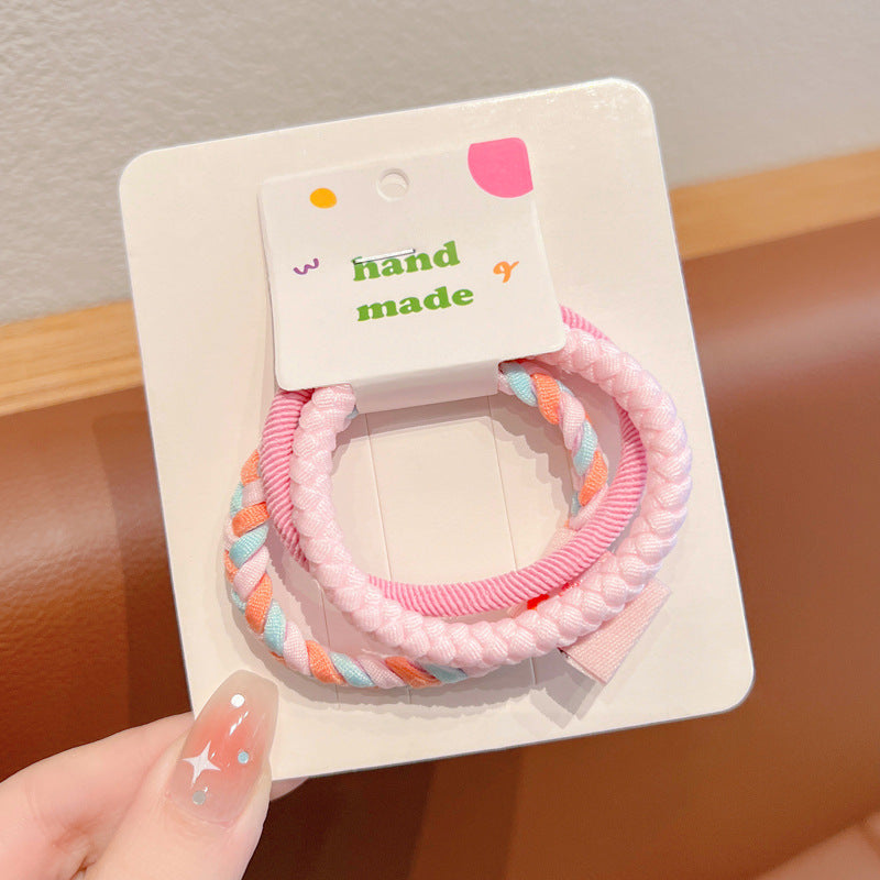 Wholesale Children's Elastic, Durable, and Non Damaging Headband with Ponytail and Rubber Hair Rope